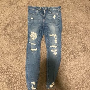 American eagle, high rise jeans, size 6